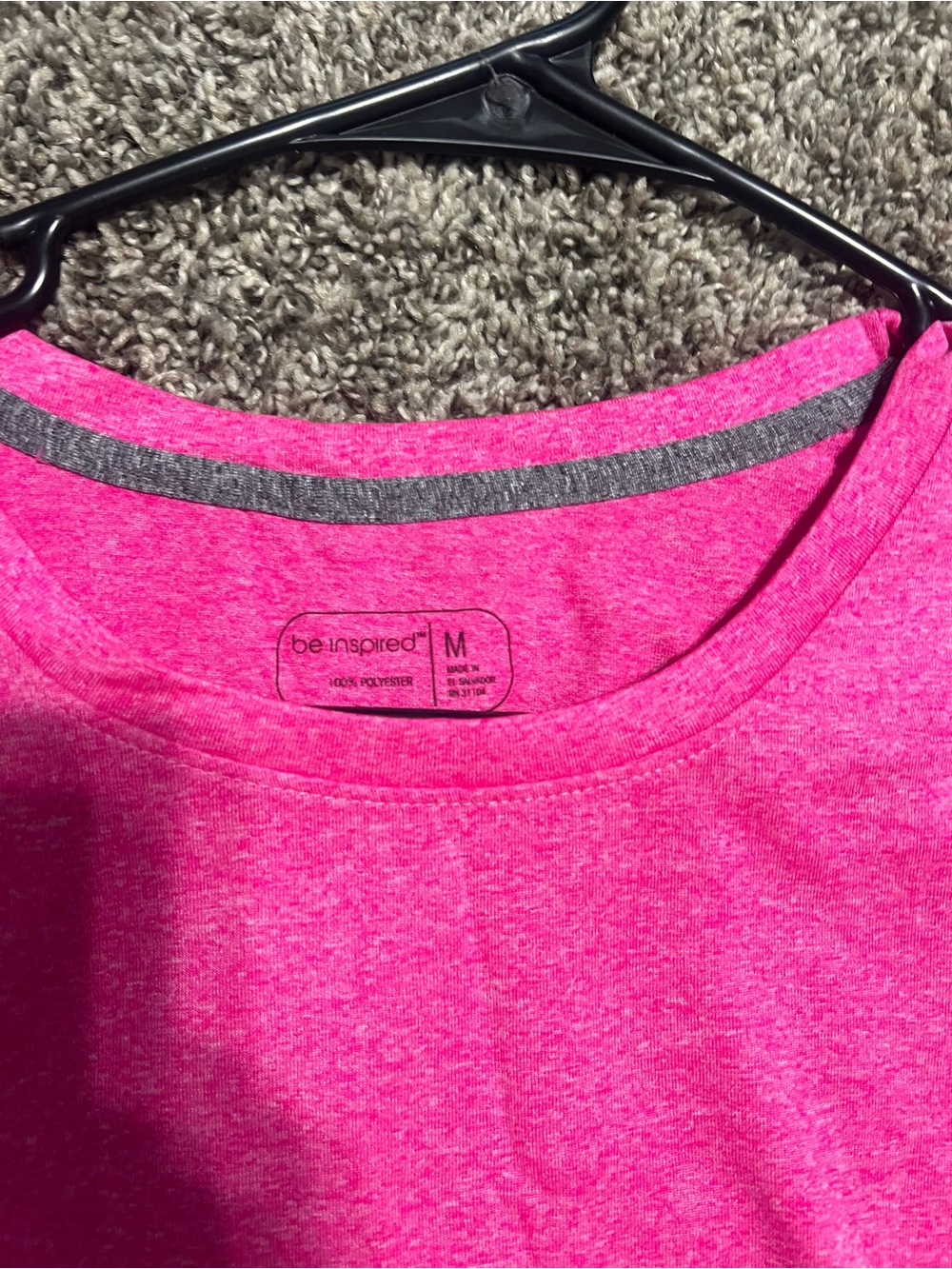 Womens Pink Crewneck T-Shirt - Comfortable Everyday Top - Picture 2 of 3